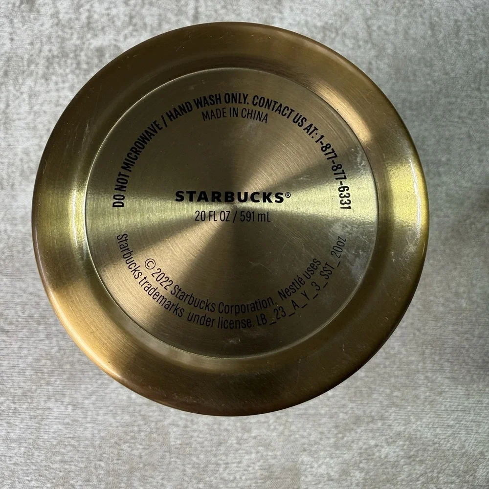 Starbucks Spring 2022 Stainless Steel Copper 16oz Cold Cup